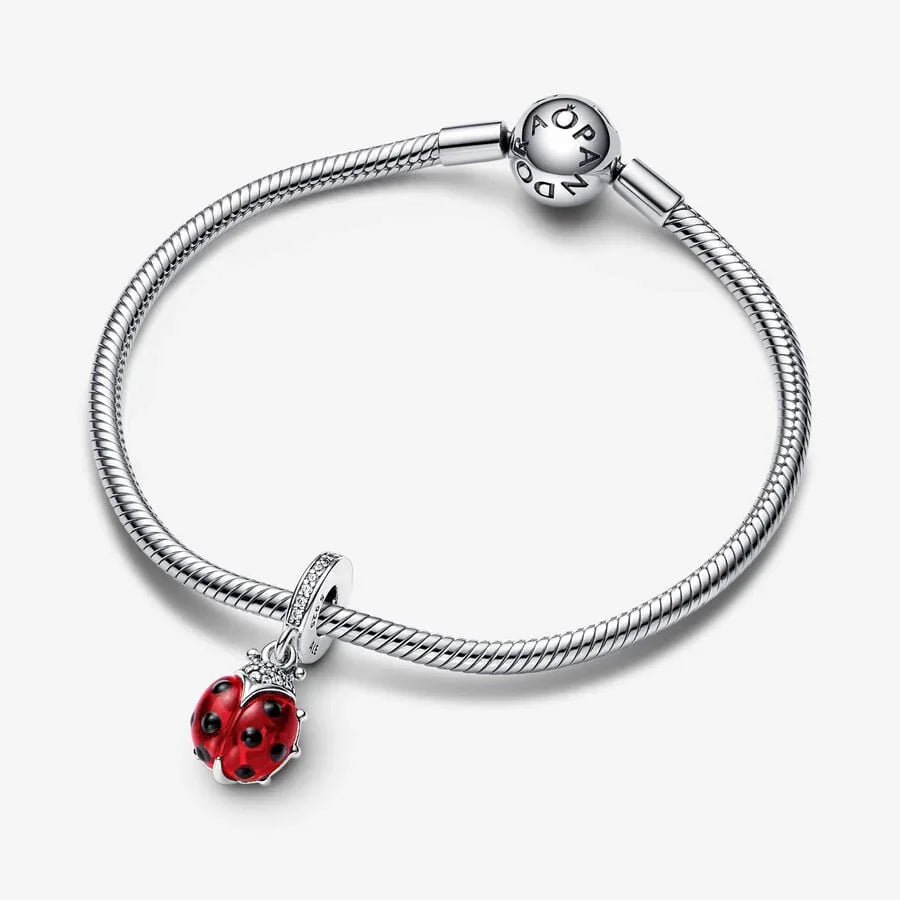Animais - Joaninha - Prata - Amuletos - Pandora view 3