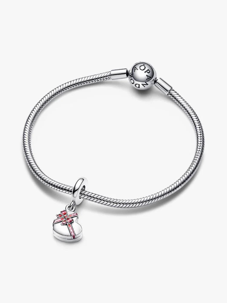 Ciondolo con ciondolo a forma di scatola di cioccolatini a cuore apribile | Pandora