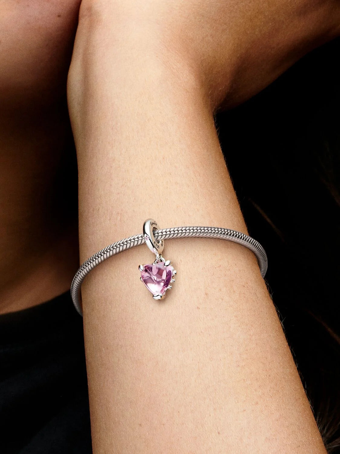 Pink heart Tree of Life pendant charm | Pandora