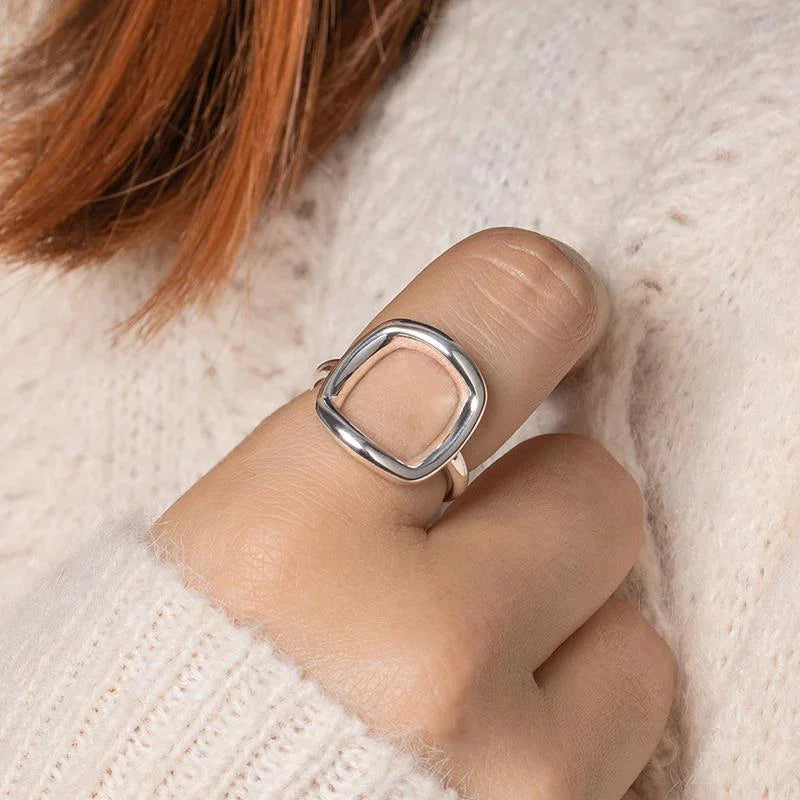 Bague Forme Ouverte – Argent | Azuline vue 2