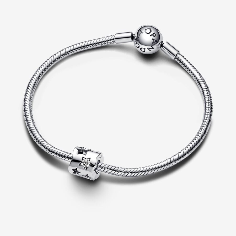 Constellation - Étoile Scintillante Ajourée - Argent - Charms Pandora