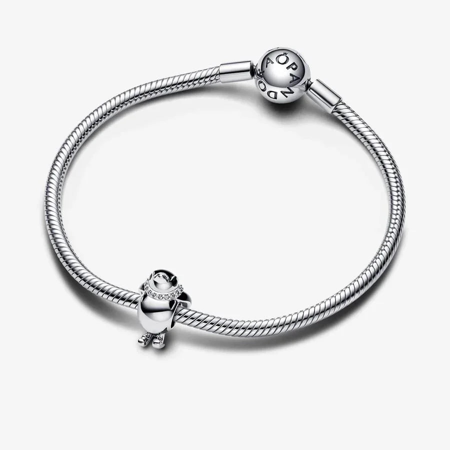 Zwierzęta - Pingwin na nartach - Srebro - Charms - Widok Pandory 4