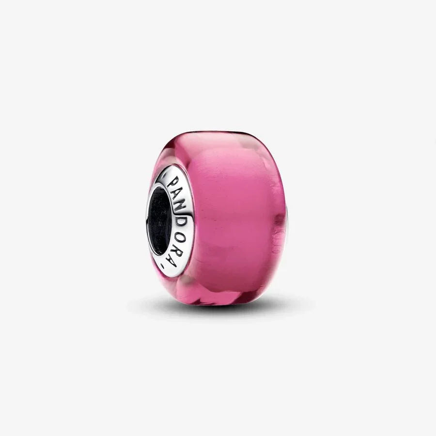 Mini farmec roz din sticlă de Murano | Pandora