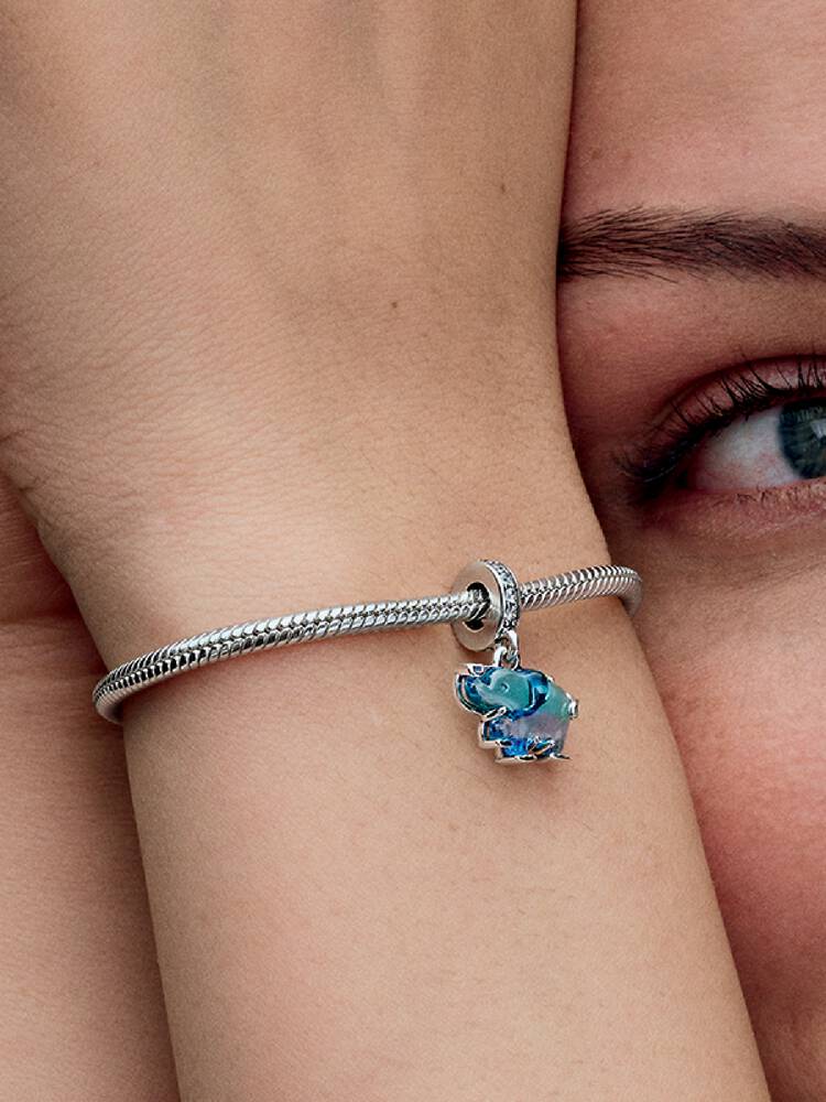 Pandora-Charm – Murano-Glas-Elefant-Anhänger | 793339C01