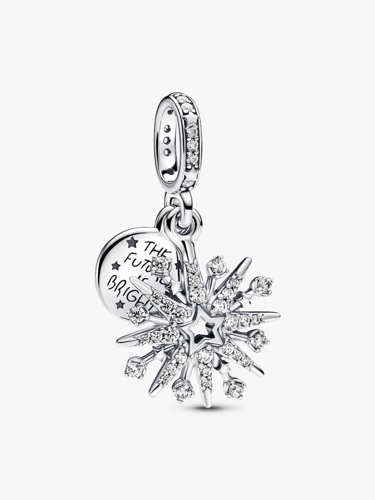 Charm Pandora - Double Sparkling Firework Pendant | 793512C01