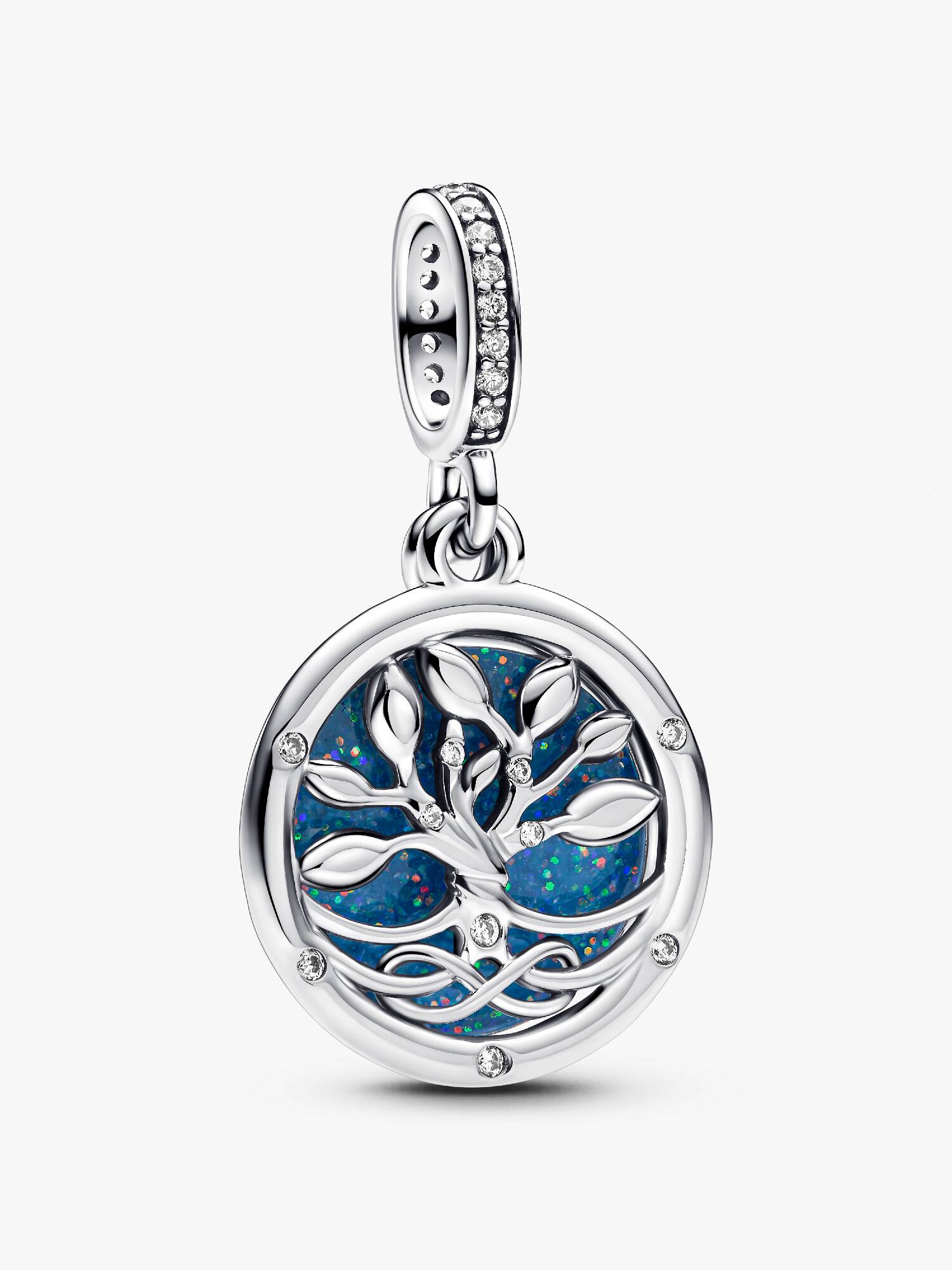 Pingente duplo de árvore infinita que brilha no escuro | Pandora