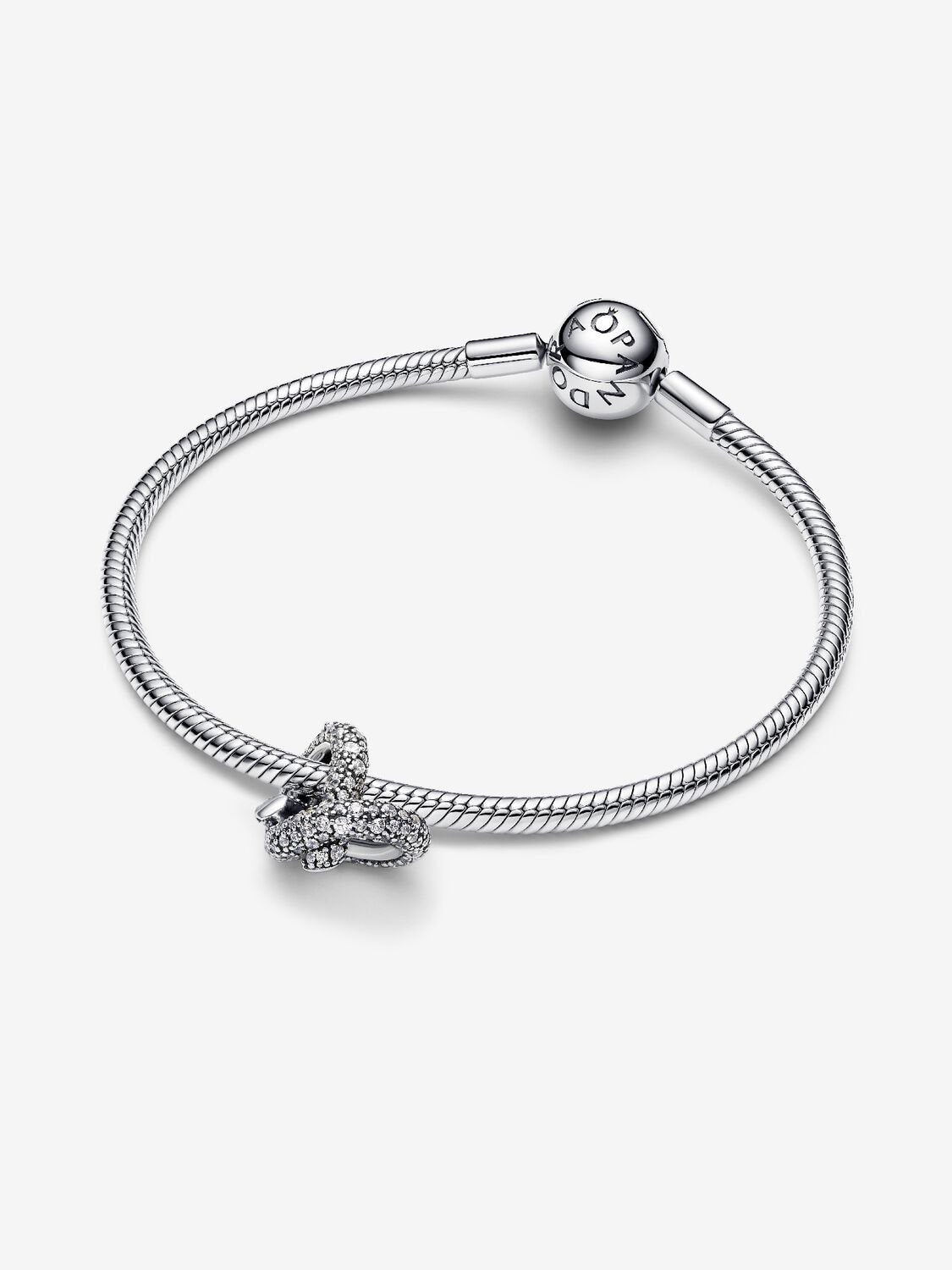Pavé Infinity Knot Heart Charm | Pandora