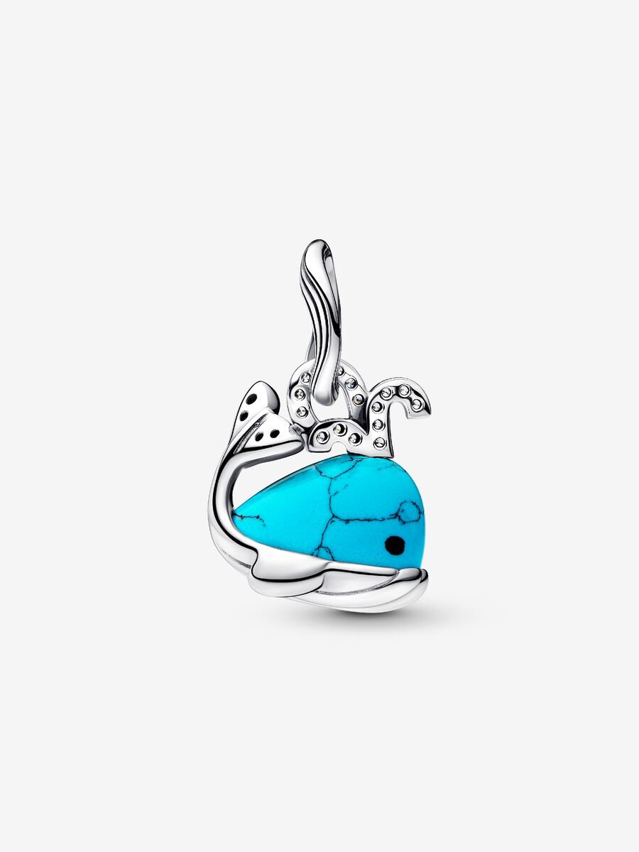 Turquoise Whale Pendant Charm | Pandora