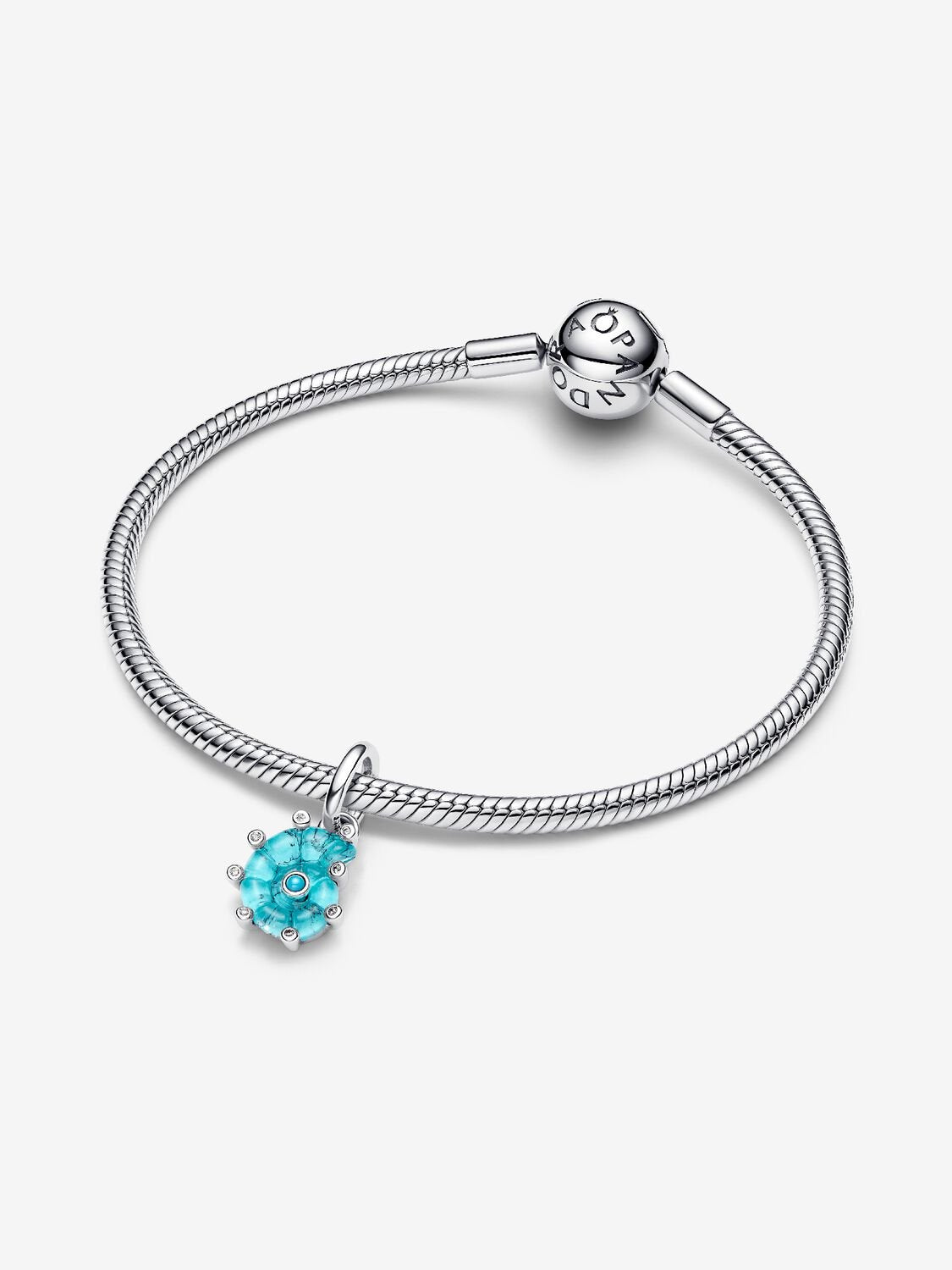 Blue Murano Glass Sea Snail Pendant Charm | Pandora