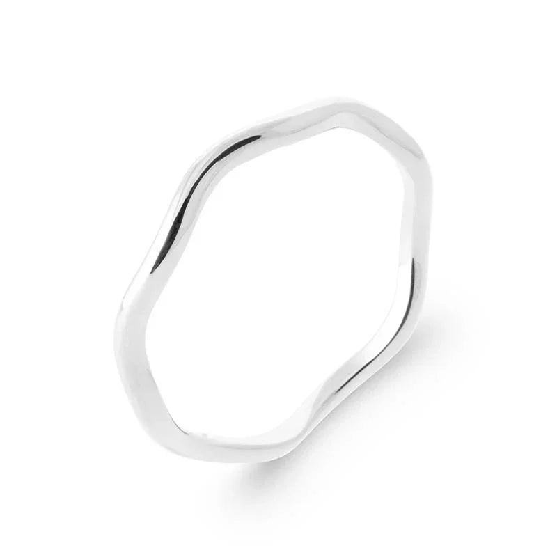 Anello ondulato – Argento | Azuline