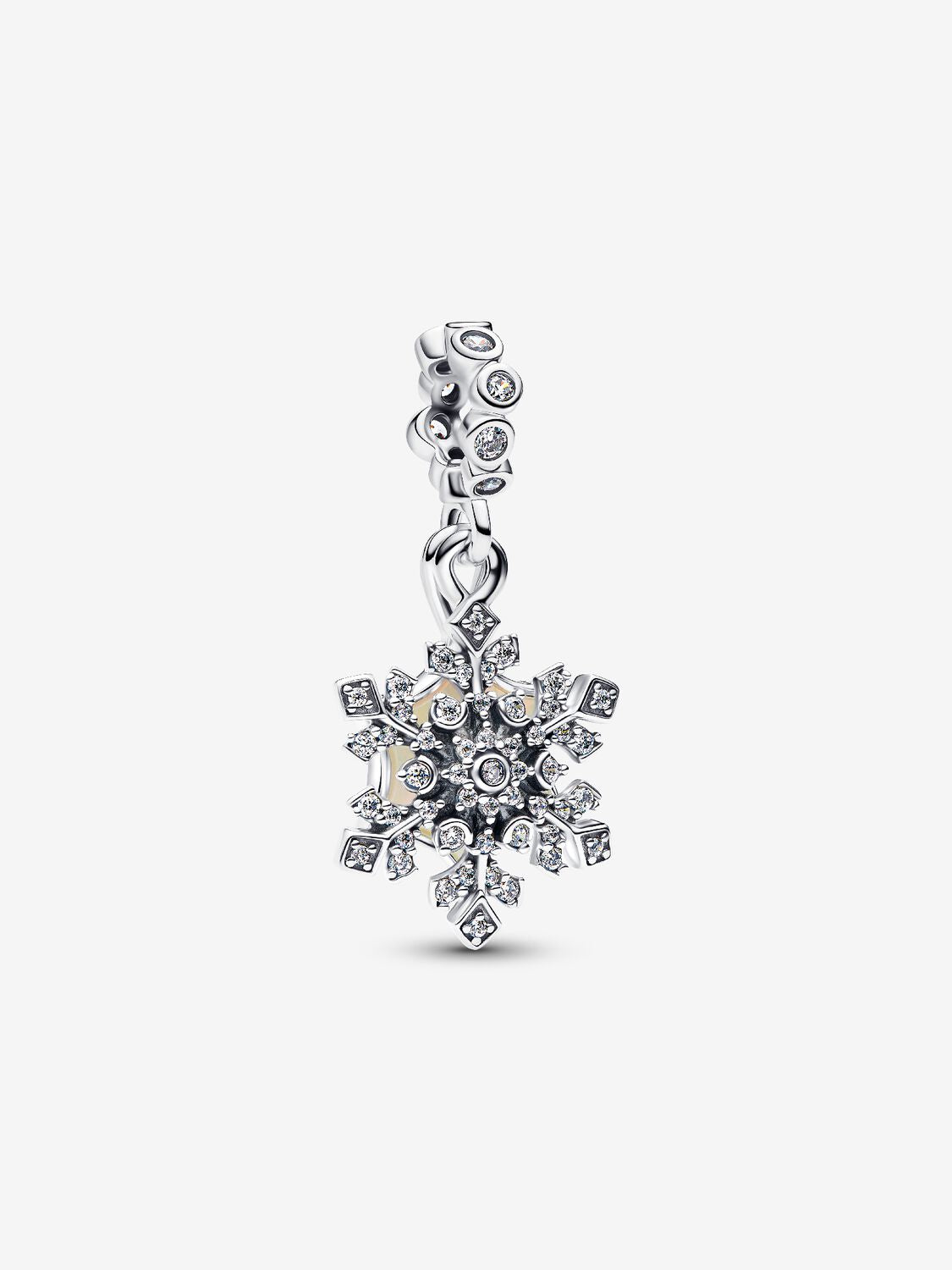 Opalescent Snowflake Double Dangle Charm | Pandora