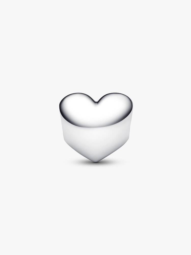 Charm Pandora - Coração de pedra vermelha gravável | 794161C01
