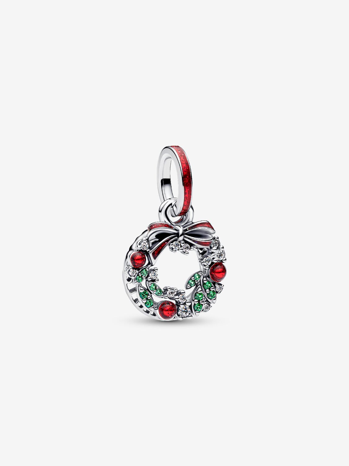 Charm pendant double Couronne de Noël | Pandora