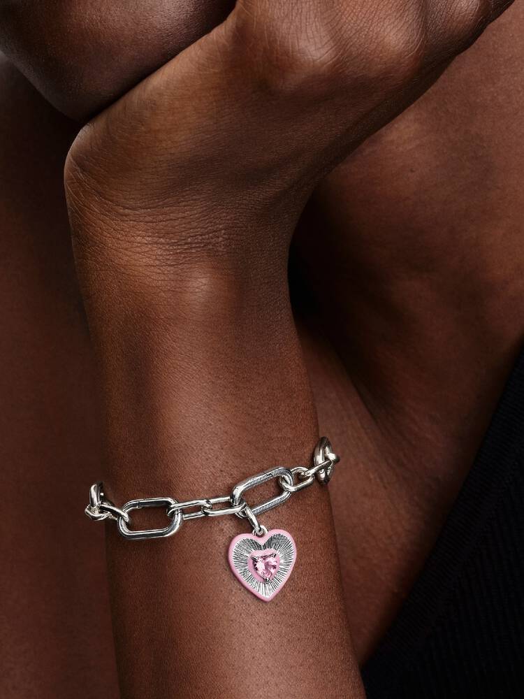 Radiant Pink Heart Locket Charm | Pandora