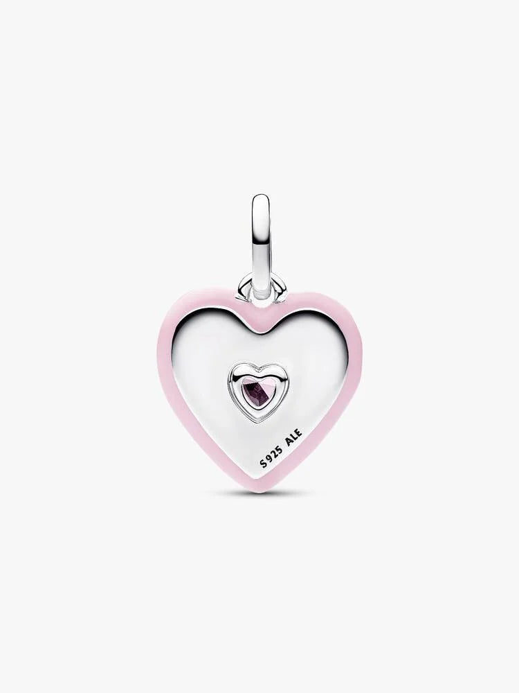 Radiant Pink Heart Locket Charm | Pandora