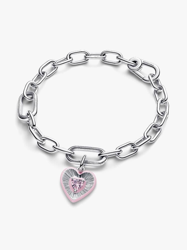 Radiant Pink Heart Locket Charm | Pandora