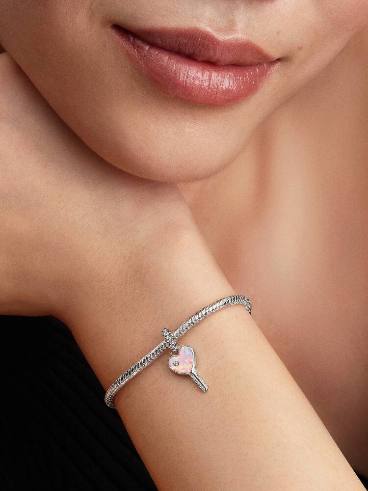 Pandora Charm - Heart Key