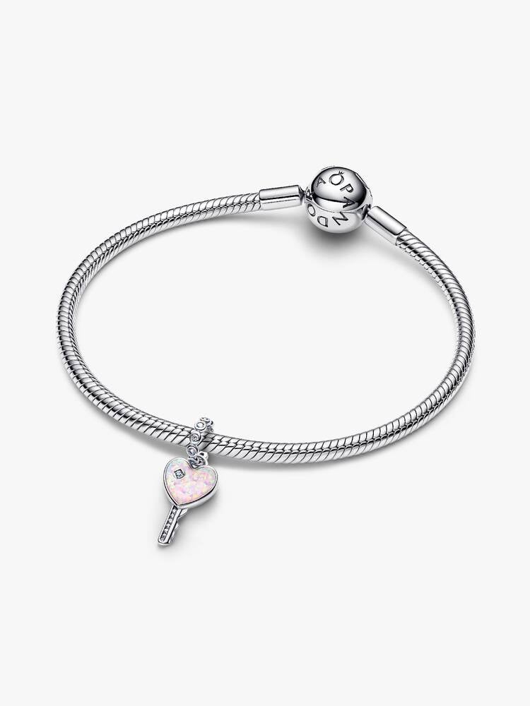 Pandora Charm - Heart Key