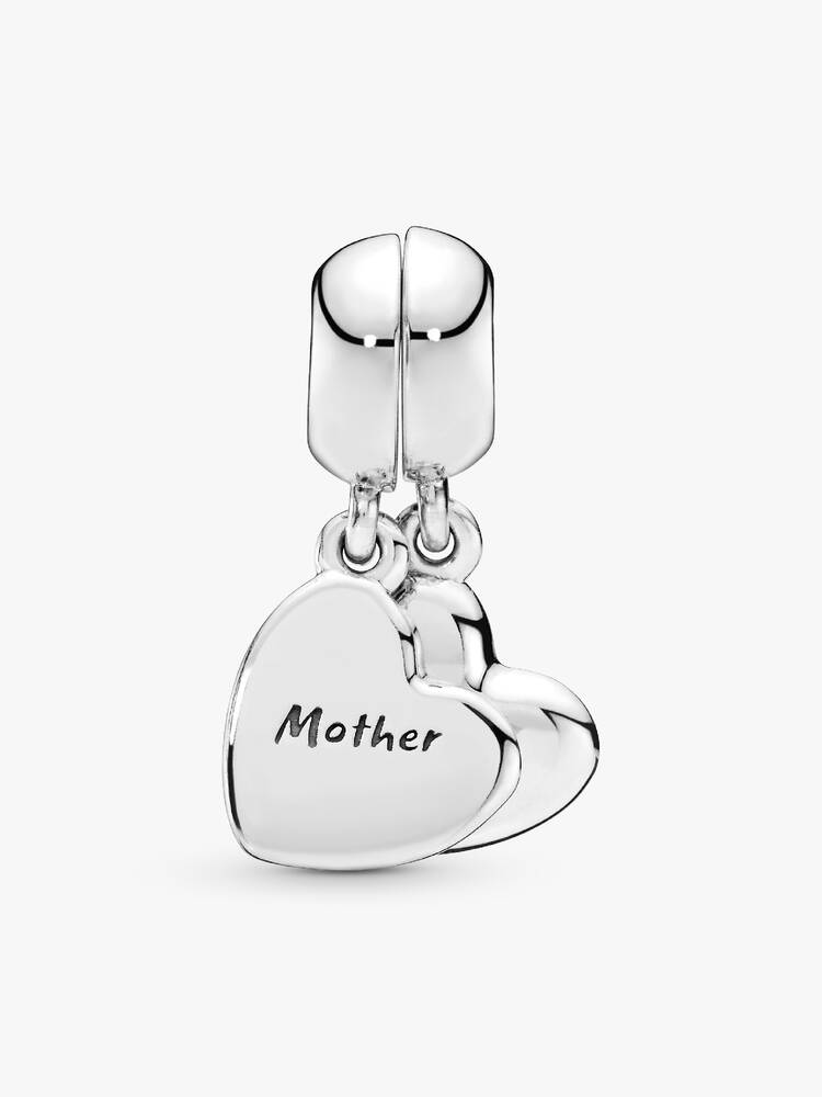 Charm Pandora - Pendant Cœur Séparable Mère & Fils | 797777EN16