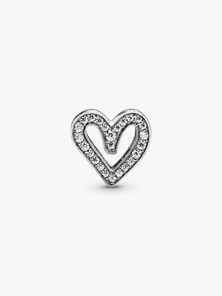 Pandora Charm - Sparkling Drawn Heart | 798692C01