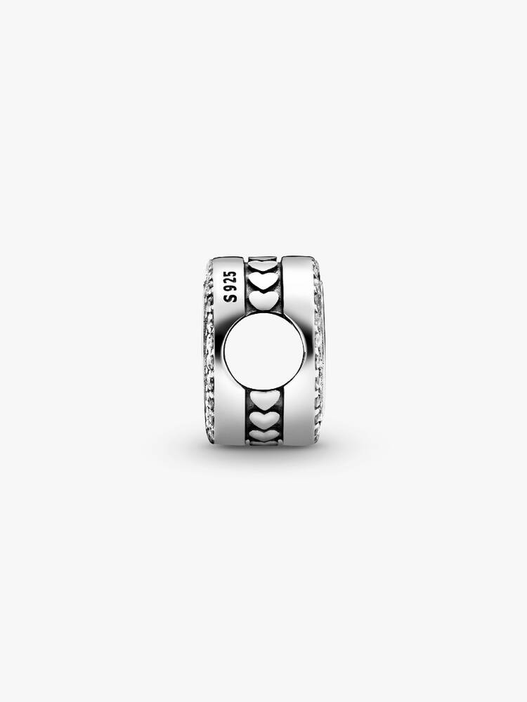 Charm Pandora - Engravable Glittering Button | 798747C01