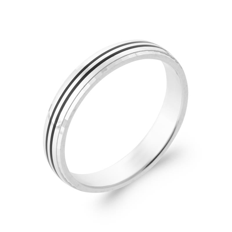Double Lines Ring – Silver | Azuline