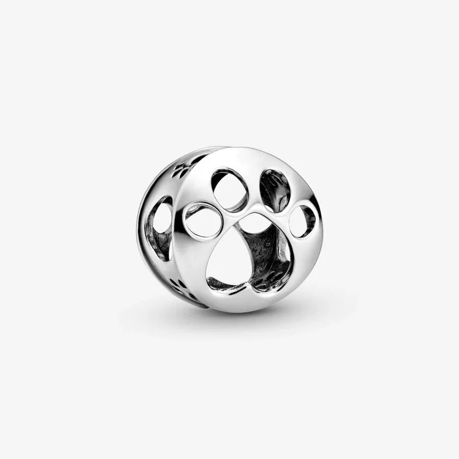 Áttört Paw Print Charm | Pandora
