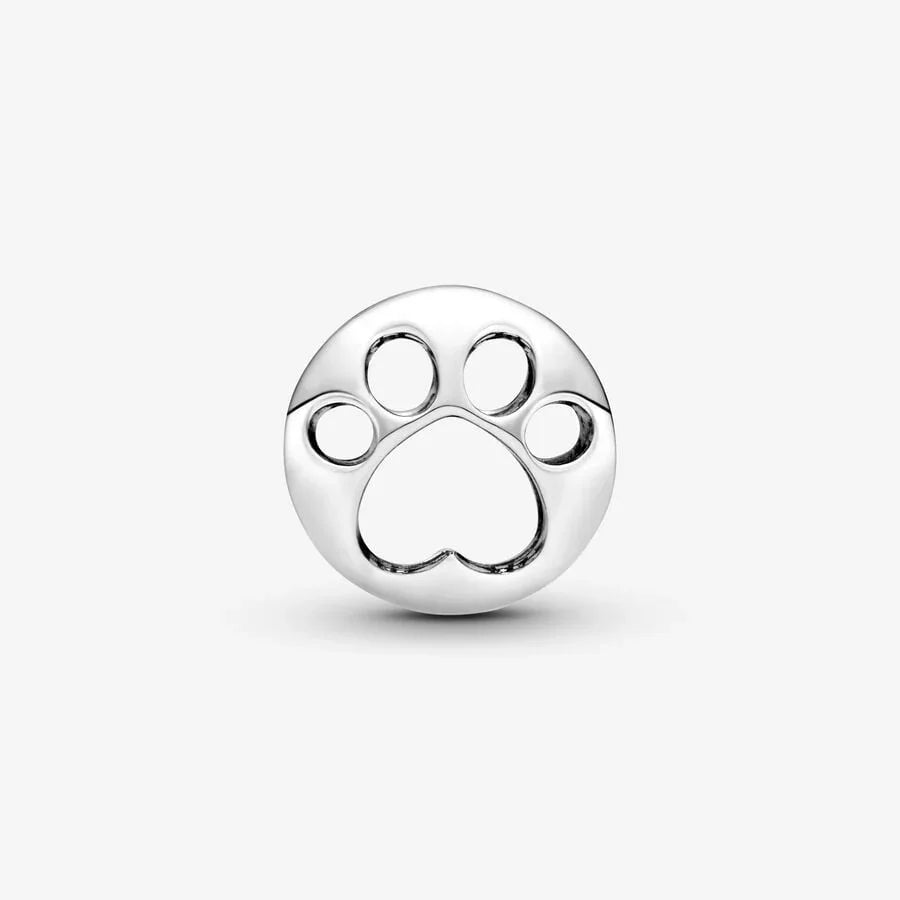 Áttört Paw Print Charm | Pandora kilátás 3