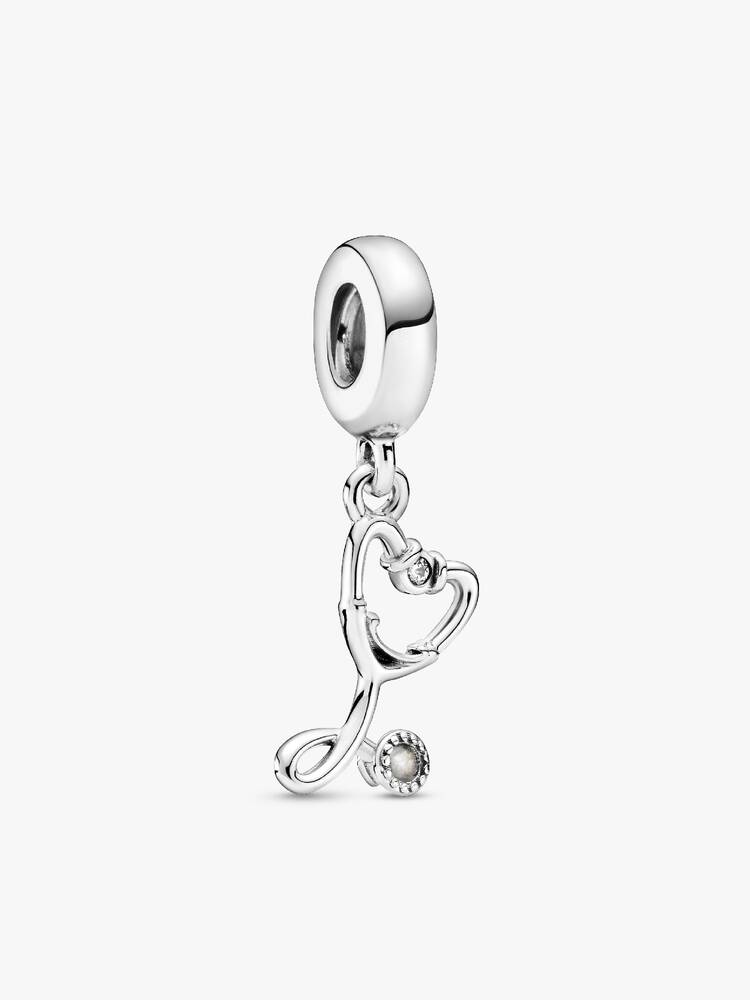 Charm Pandora - Colgante de corazón con estetoscopio | 799072C01