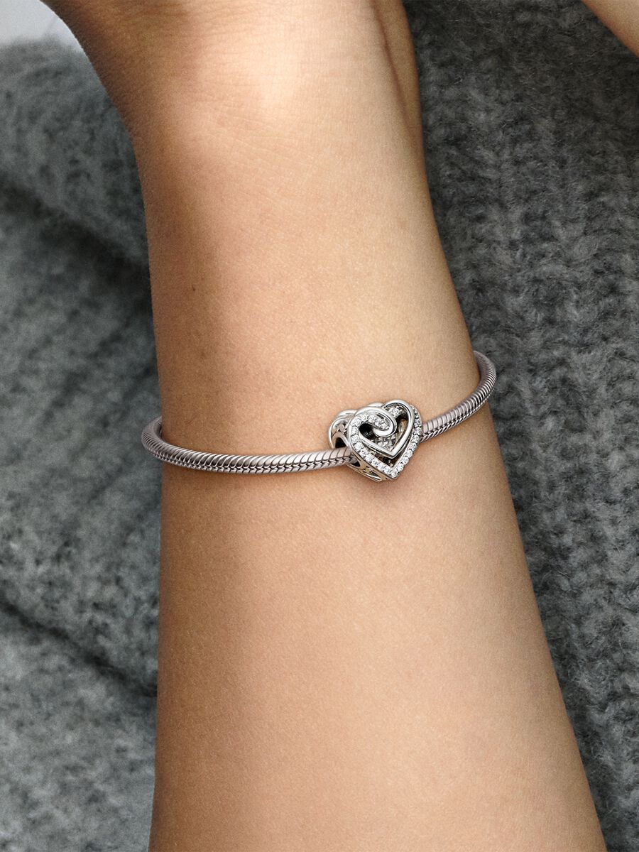 Charm Corazones Brillantes Entrelazados | Pandora