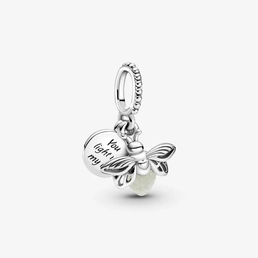 Phosphoreszierender Glühwürmchen-Anhänger-Charm | Pandora