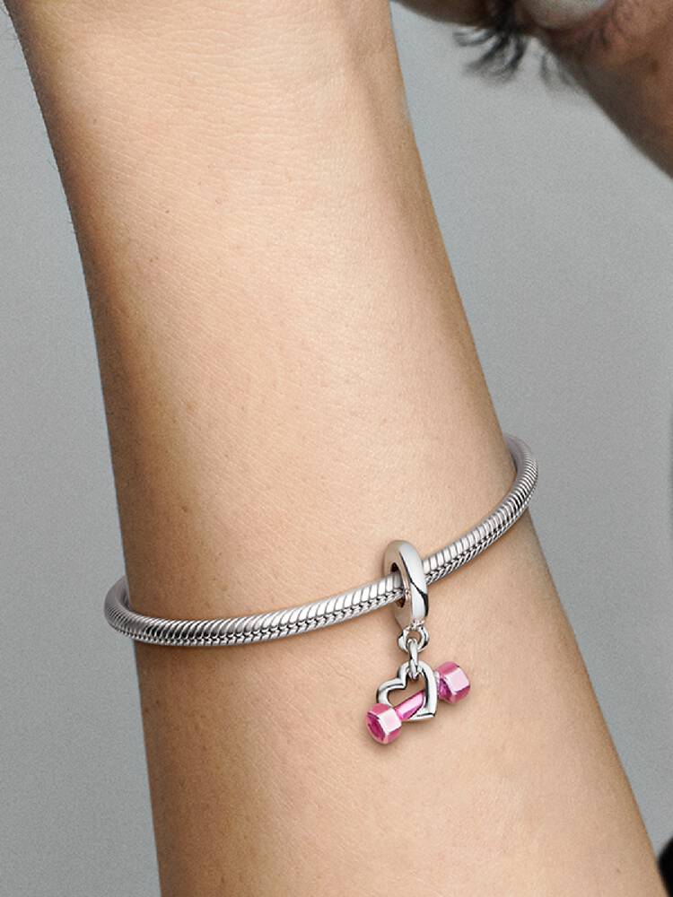 Pandora Charm - Dambıl ve Kalp Kolye | 799545C01