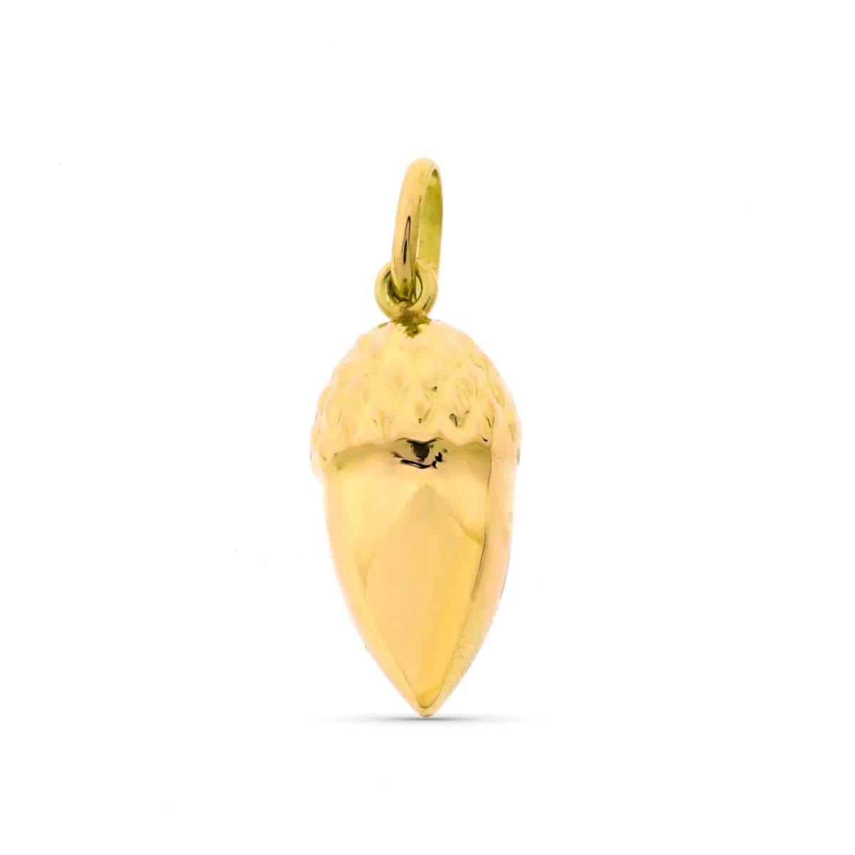 18K Gulguld Acorn Pendel 14X6 mm