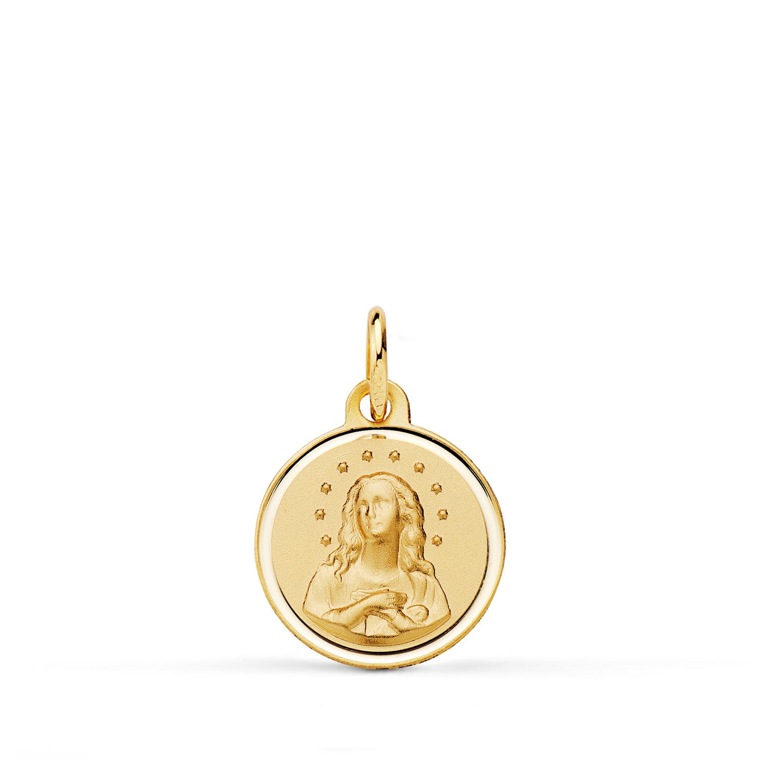 18K Gul Guld Medal Immaculate Virgin Bezel 14 mm
