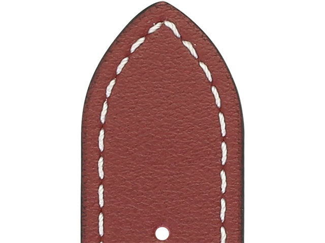 Correa de reloj de cuero - Manhattan - Rojo rubí - Rochet - 14x14 mm