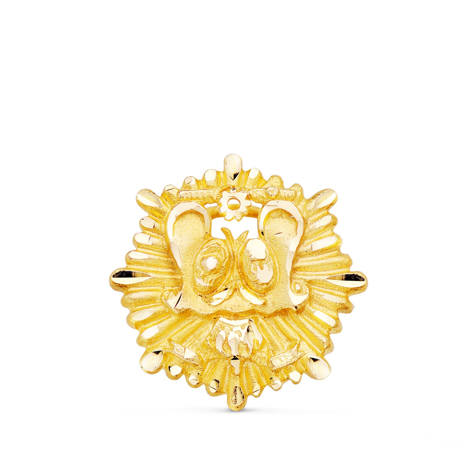 Badge de Conseiller Fiscal Or Jaune 18K 17 X 16 mm