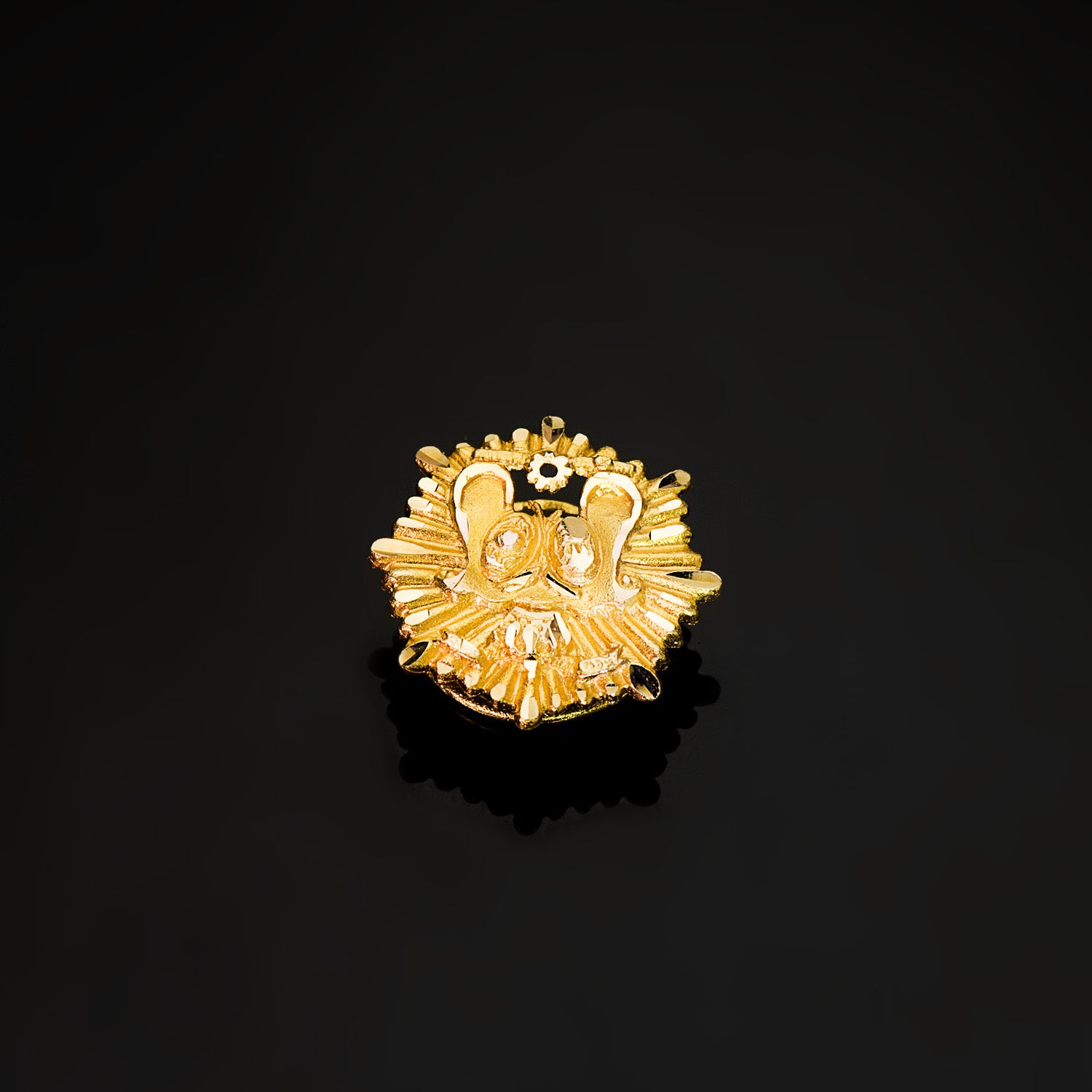 Badge de Conseiller Fiscal Or Jaune 18K 17 X 16 mm