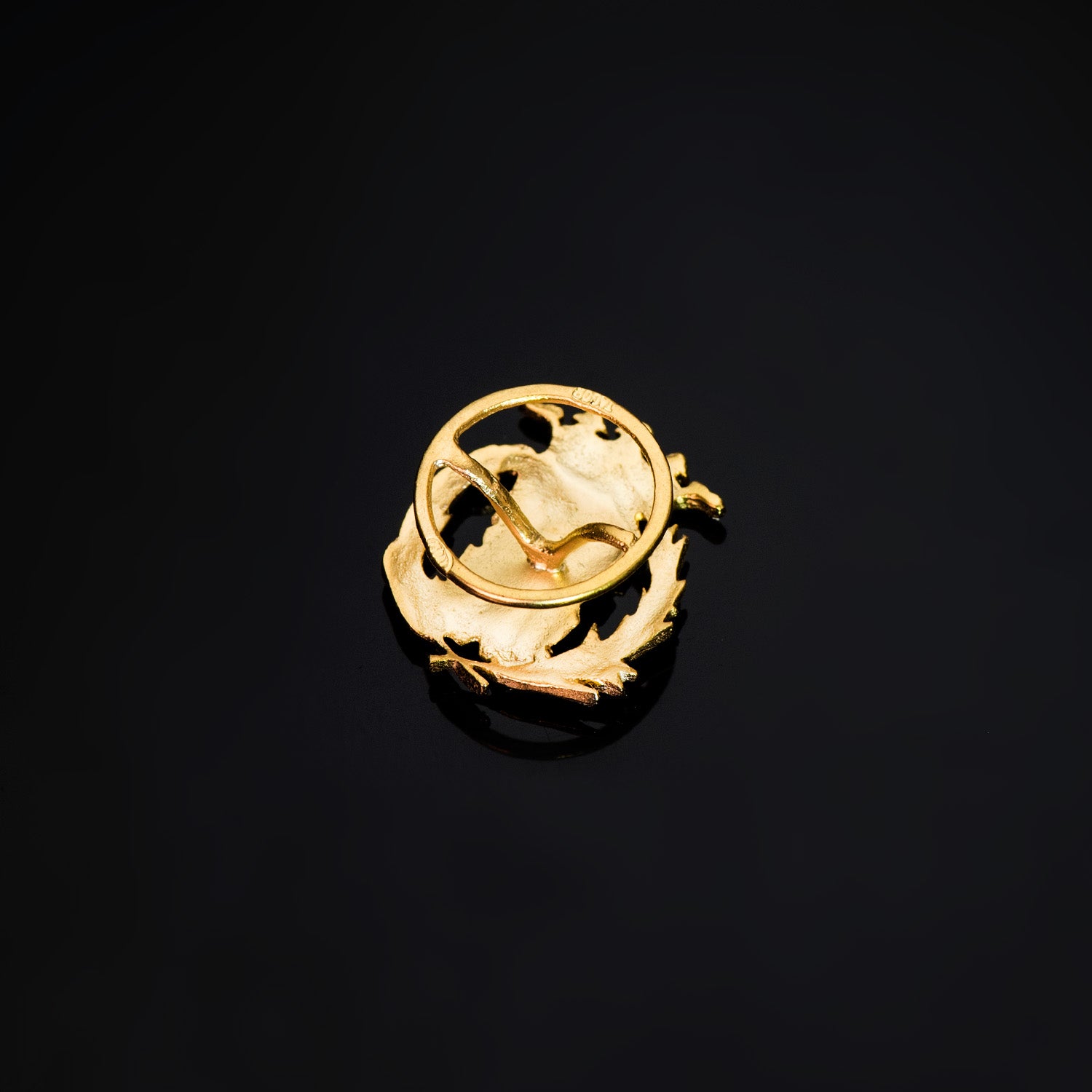 Badge Or Jaune 18K Sciences Exactes (mathematiques) 17 X 14 mm