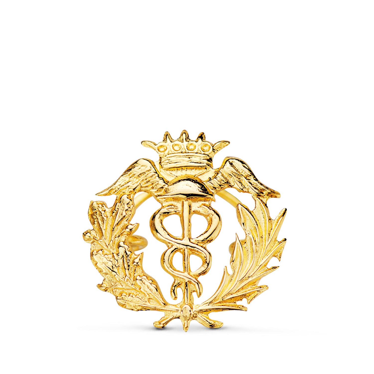Badge Commerce Or Jaune 18K 16 X 16 mm