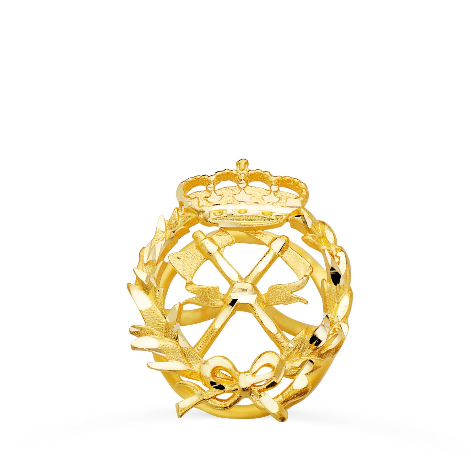Insigna Inginer Silvic Aur Galben 18K 17 X 14 mm
