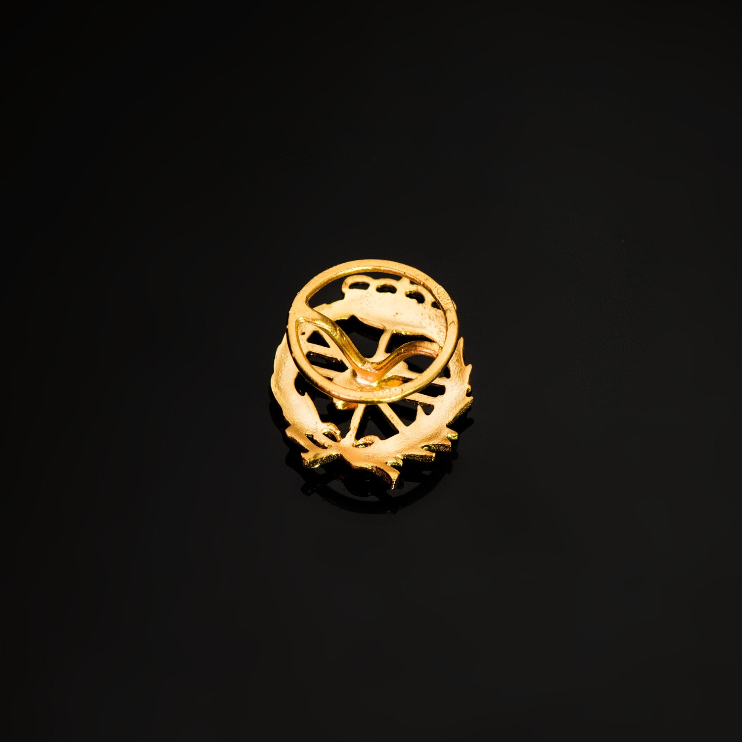 18K geelgouden computerbadge 18 x 15 mm