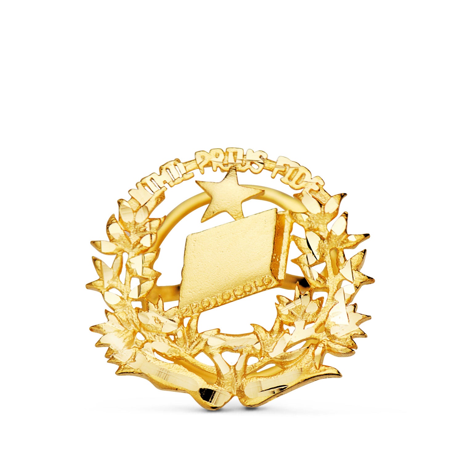 Insigna Notarial Aur Galben 18K 16 X 16 mm