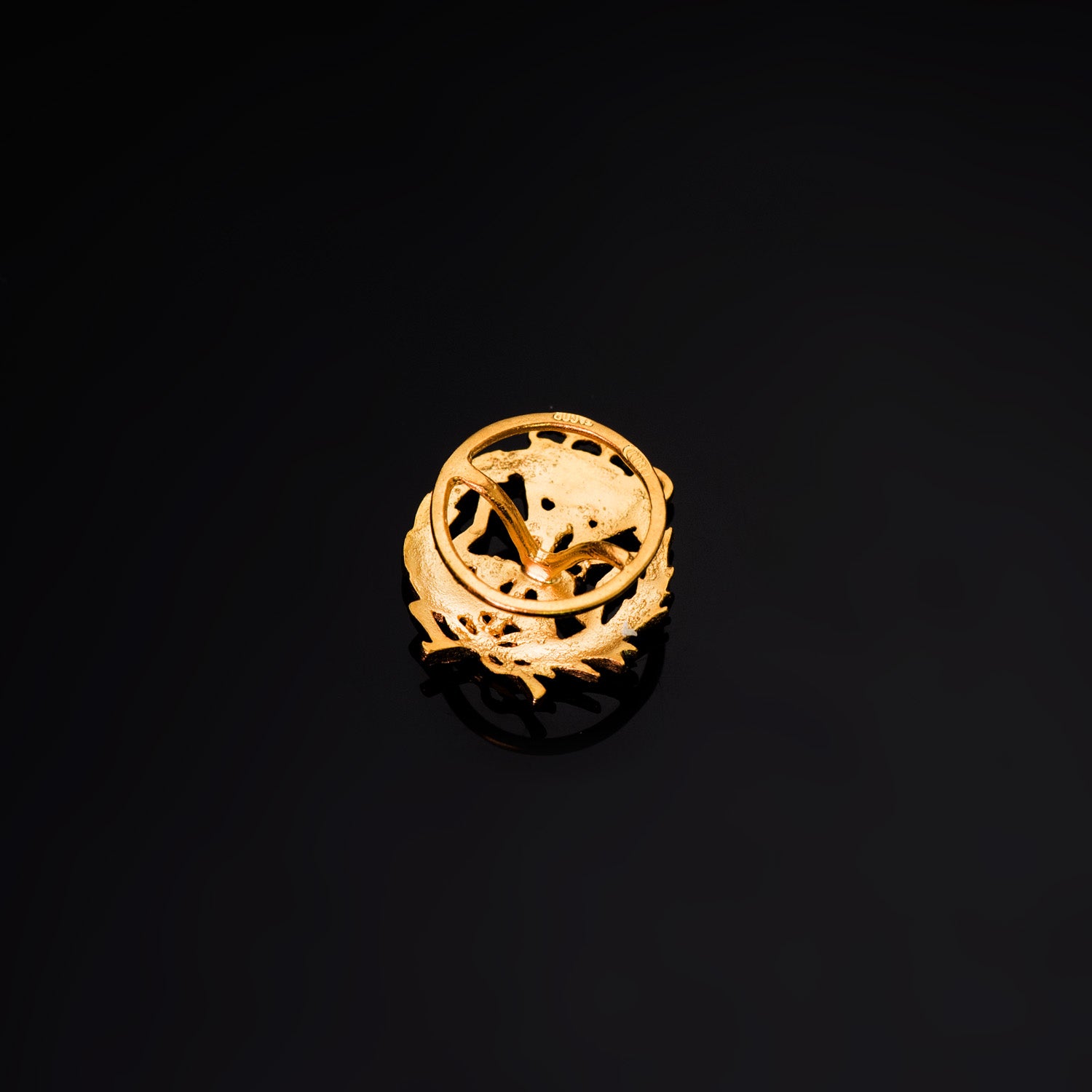 Badge de Dentisterie Or Jaune 18K 17 X 14 mm