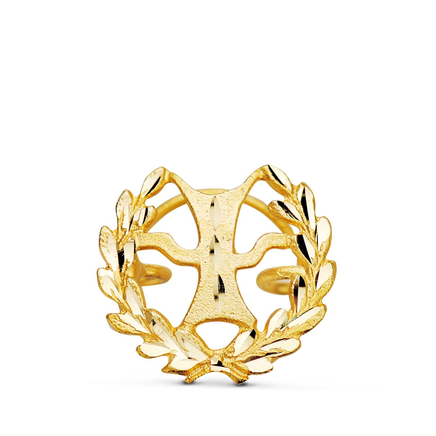 Psykologimerke 18K gult gull 15 X 13 mm