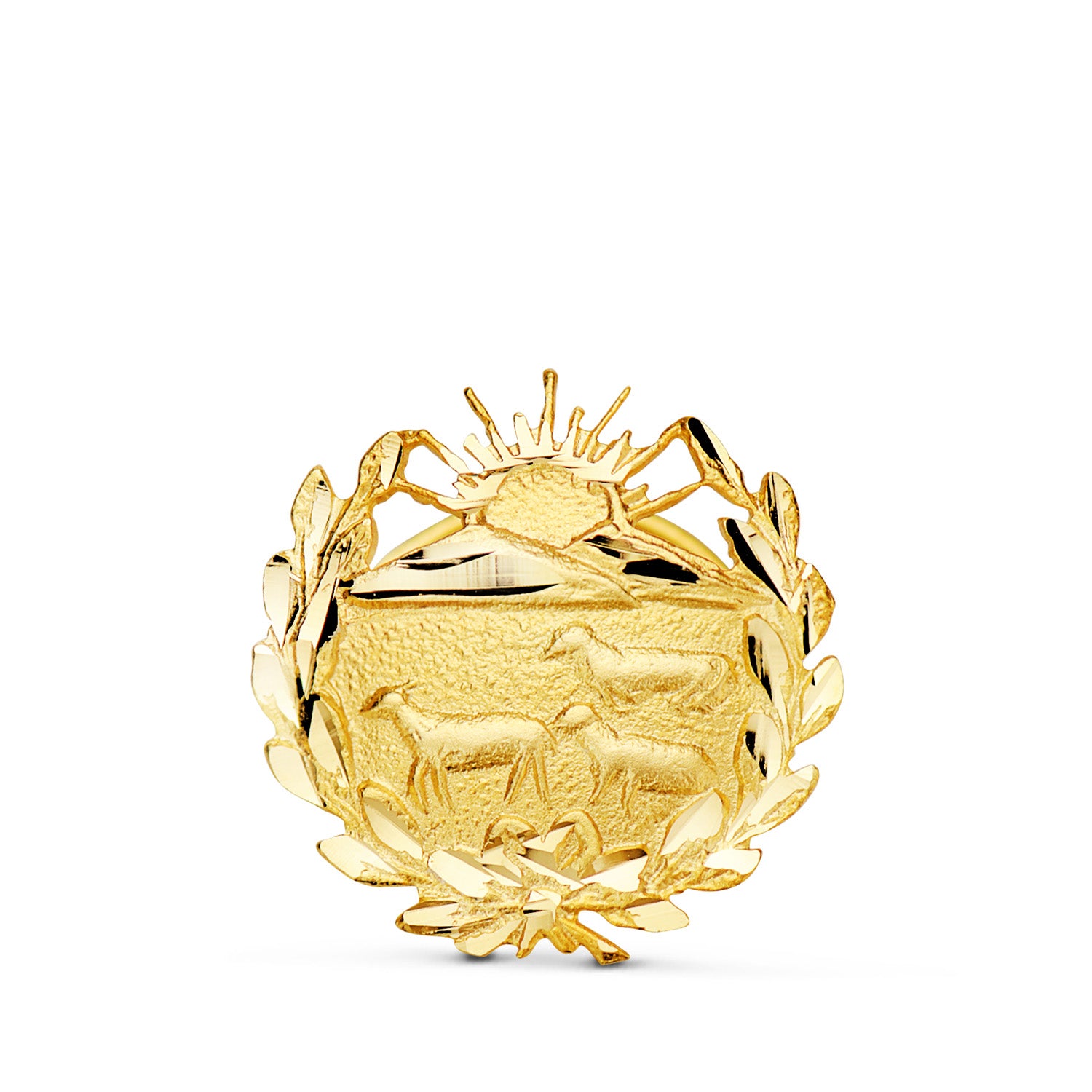 Tierarztabzeichen 18K Gelbgold 15 x 15 mm