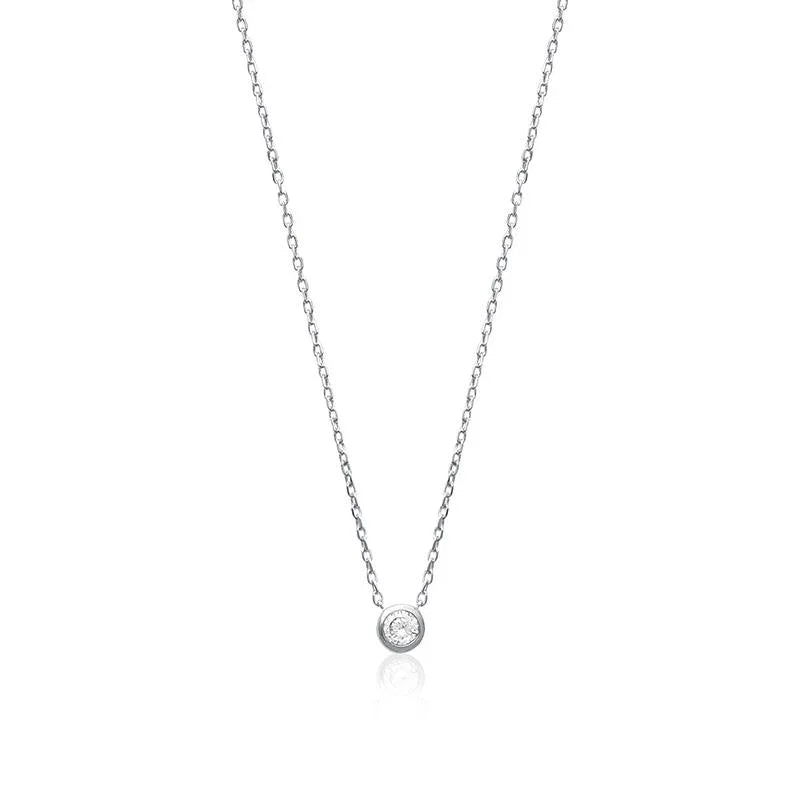 Runt halsband – Silver | Azulin