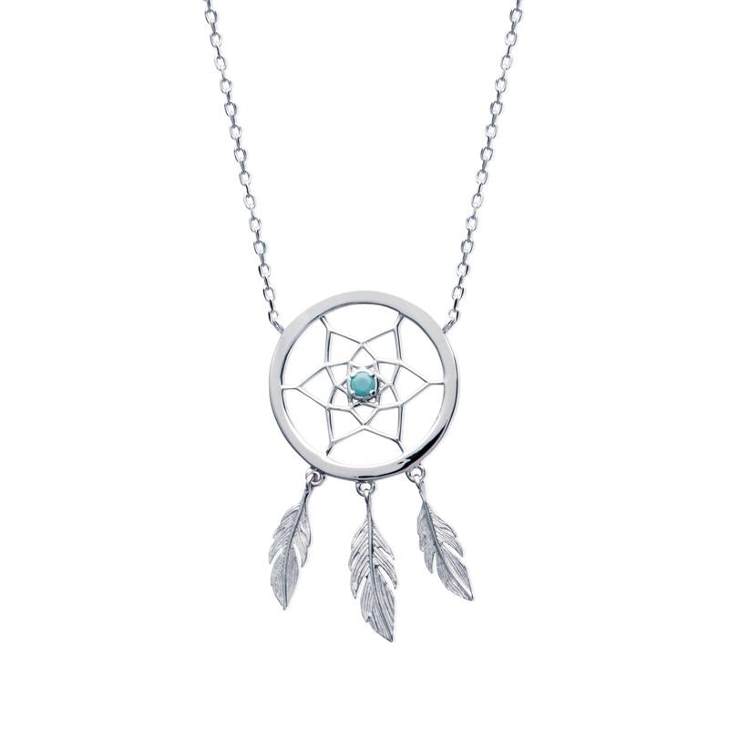 Dream Catcher Necklace – Silver | Azuline