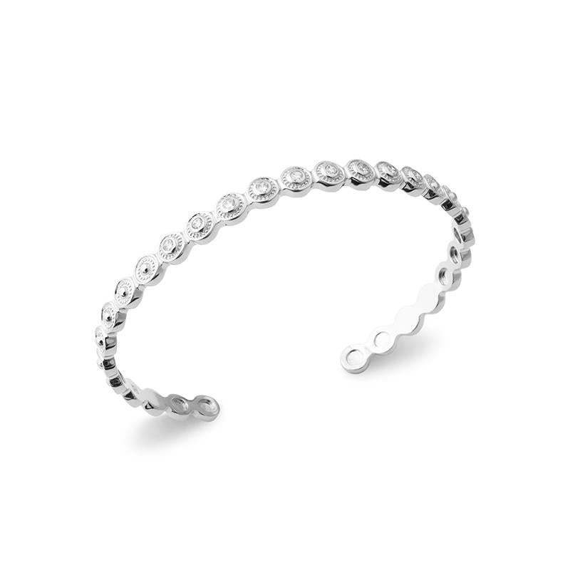 Pulseira Círculo Aberto – Prata | Azuline