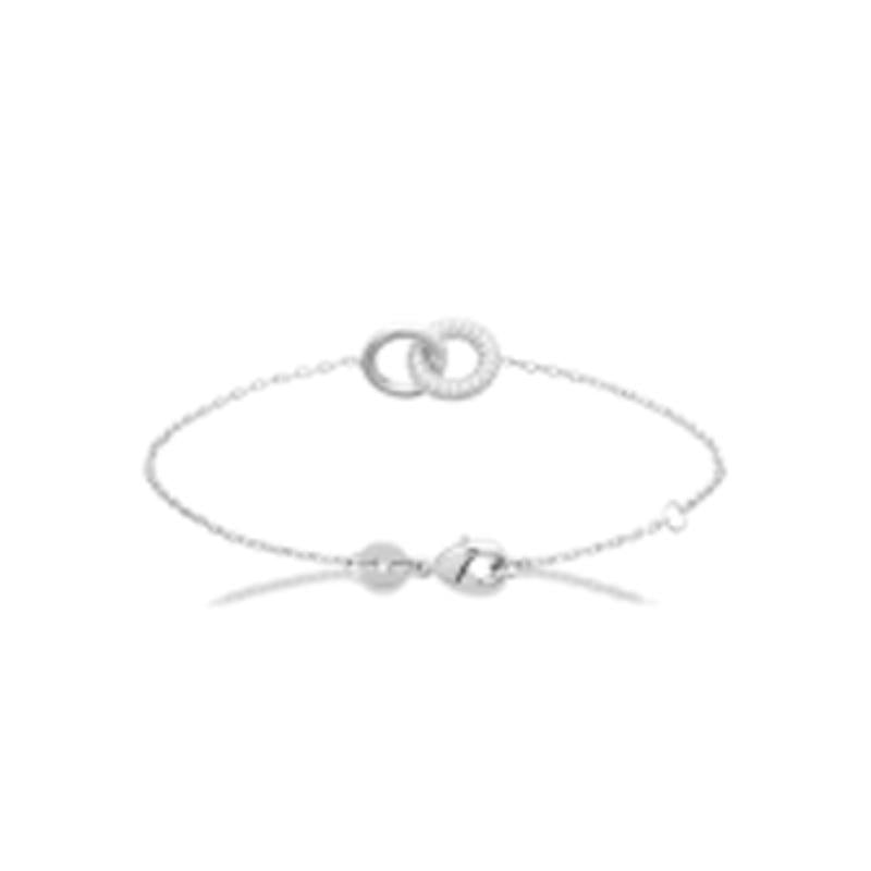 Two Ring Bracelet – Silver | Azuline
