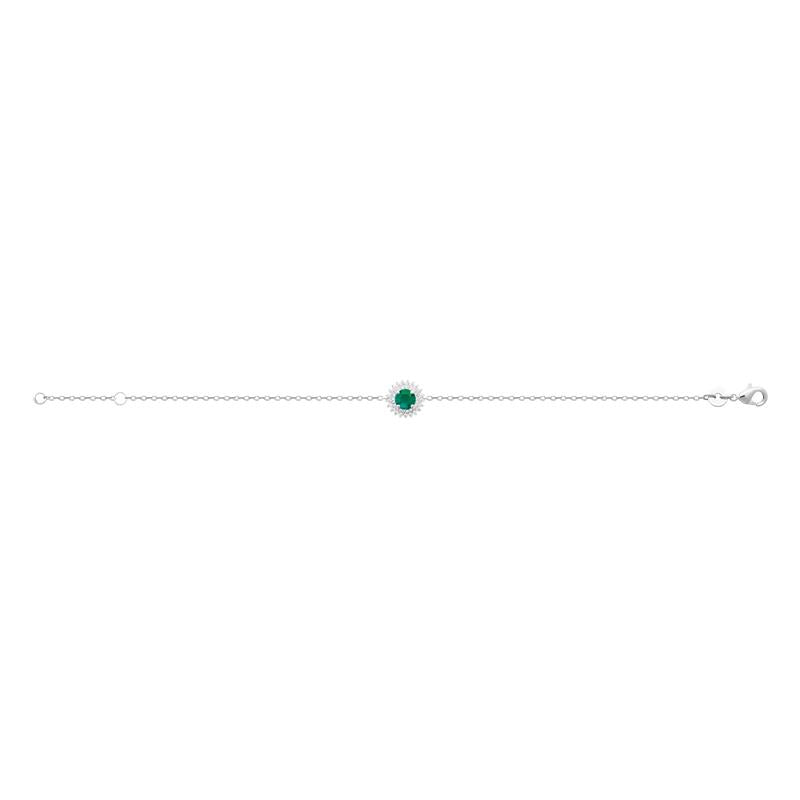 Pavimento - Verde - Plata - Pulsera
